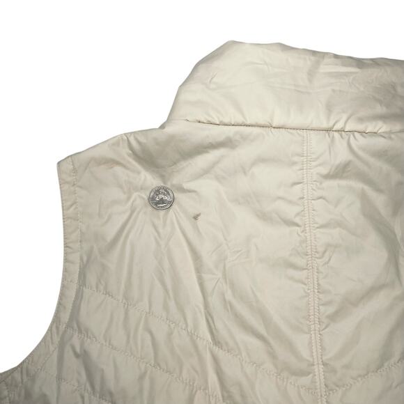 Columbia Womens 2XL Quilted Fleece Mix It Around Full Zip Ivory Vest - Picture 7 of 14